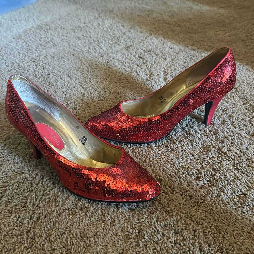 Vintage Ruby Sequent Heels